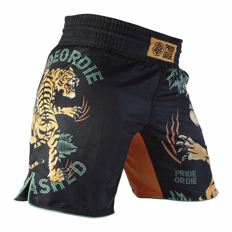 Pride Or Die unleashed v2 MMA Shorts - Black